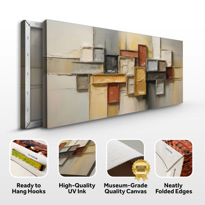 Shape Pattern Minimalist Abstract Wall Art canvas Tailored Canvases with blocks on Tampa Home & Garden Store