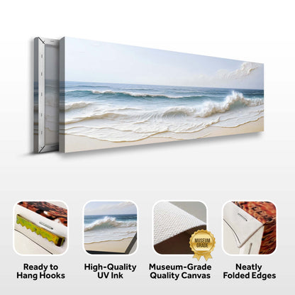 Ocean Wave Seascape Canvas Wall Art by Tailored Canvases, crafting canvas with blue ocean waves on Tampa Home & Garden Store