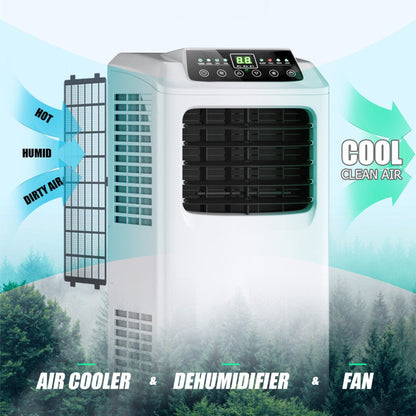 Aire acondicionado portátil de 9,000 BTU con control remoto