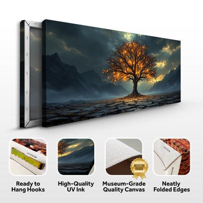 Burning Bush Faith Wall Art XI crafting canvas by Tailored Canvases, fiery leaves on Tampa Home & Garden Store