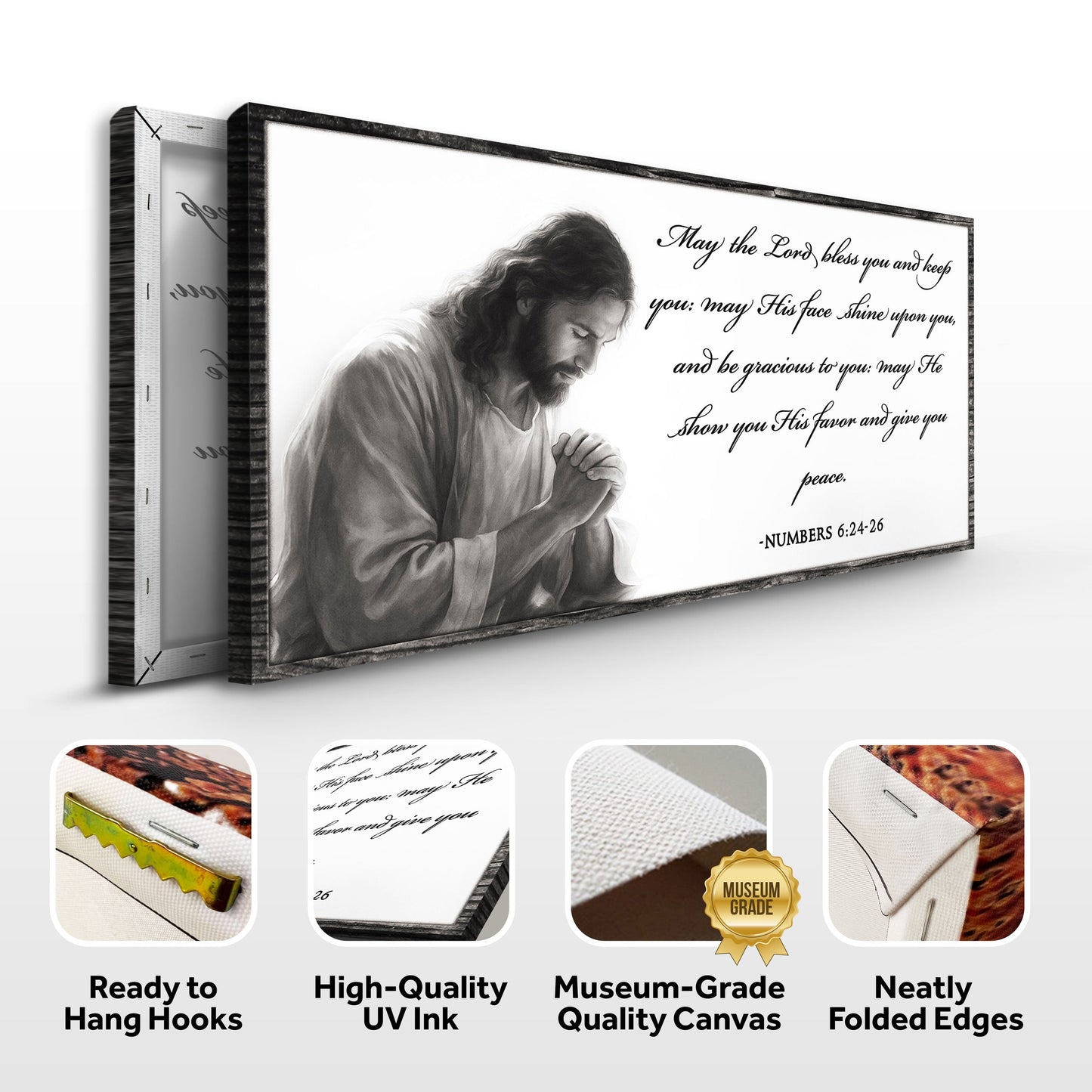 Canvas faith sign Numbers 6:24-26 scripture, May the Lord bless you design Tailored Canvases on Tampa Home & Garden Store