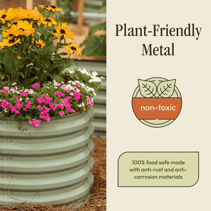 Gro-Rite No Tools Raised Garden Bed Kit Premium