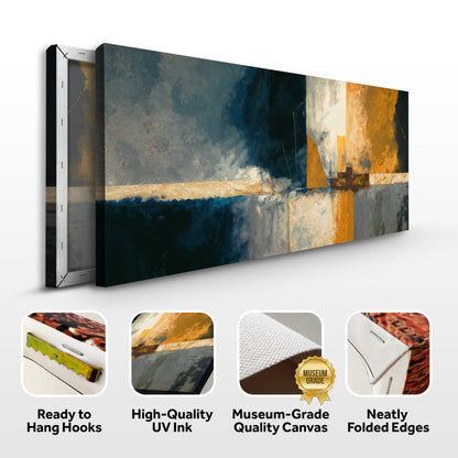 Abstract Geometric Lines Wall Art canvas, 3-panel set by Tailored Canvases; gold accents on Tampa Home & Garden Store