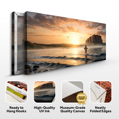 Walking on Water Faith Wall Art X canvas, 2-panel canvas Tailored Canvases, sunset seascape on Tampa Home & Garden Store