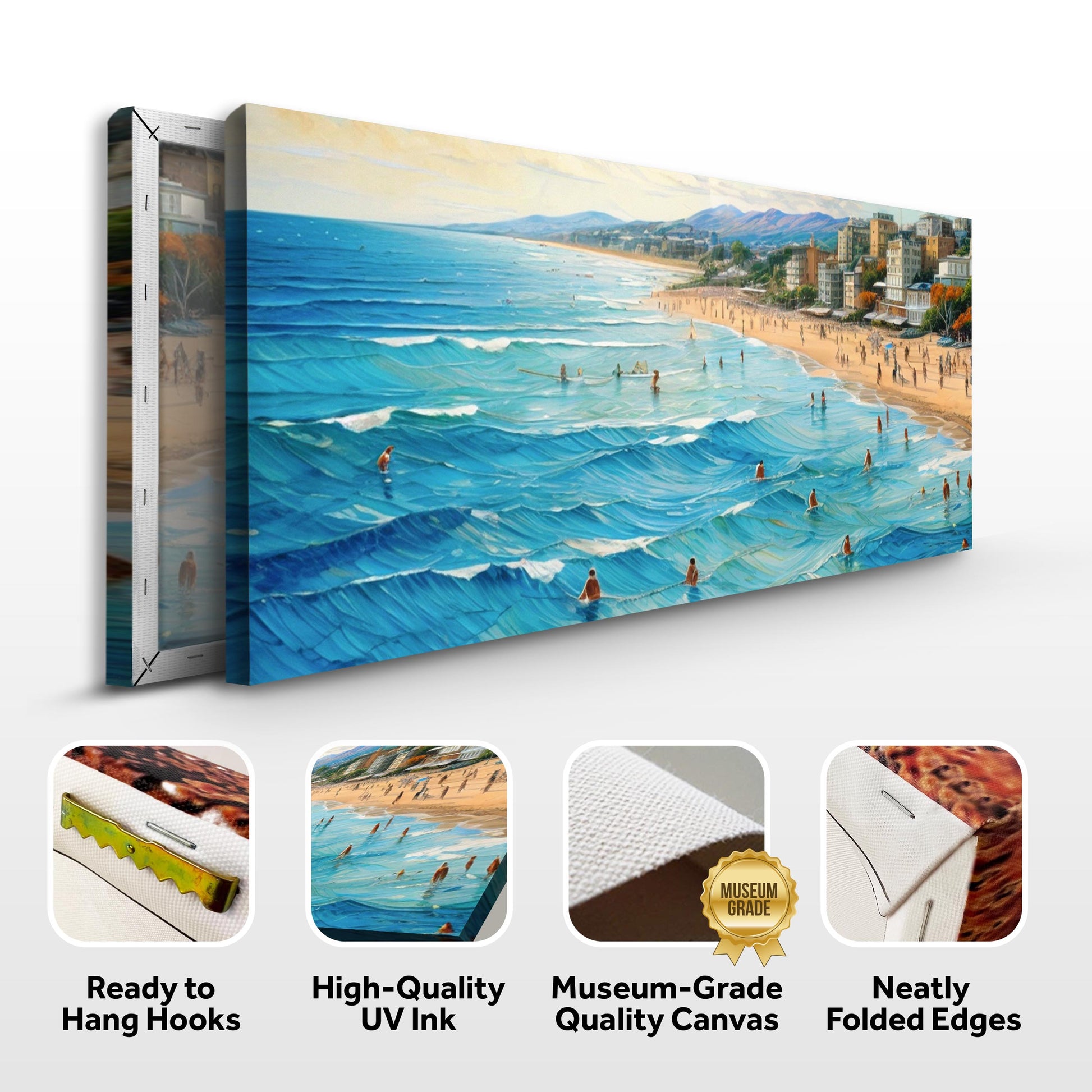 Beach Days Wall Art XIV canvas by Tailored Canvases coastal seascape with blue ocean on Tampa Home & Garden Store