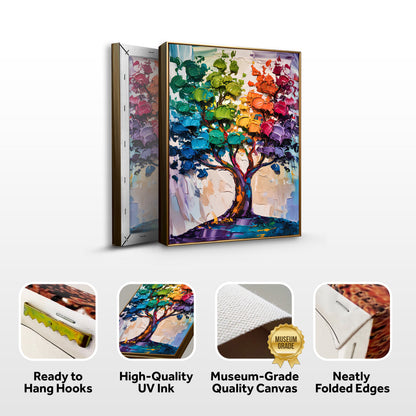 Canvas Rainbow Tree Abstract Wall Art by Tailored Canvases, 2-piece canvas set on Tampa Home & Garden Store