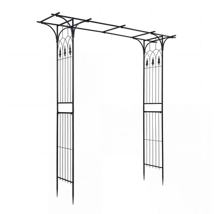 7 Ft Garden Arch Arbor with Flat Top Design