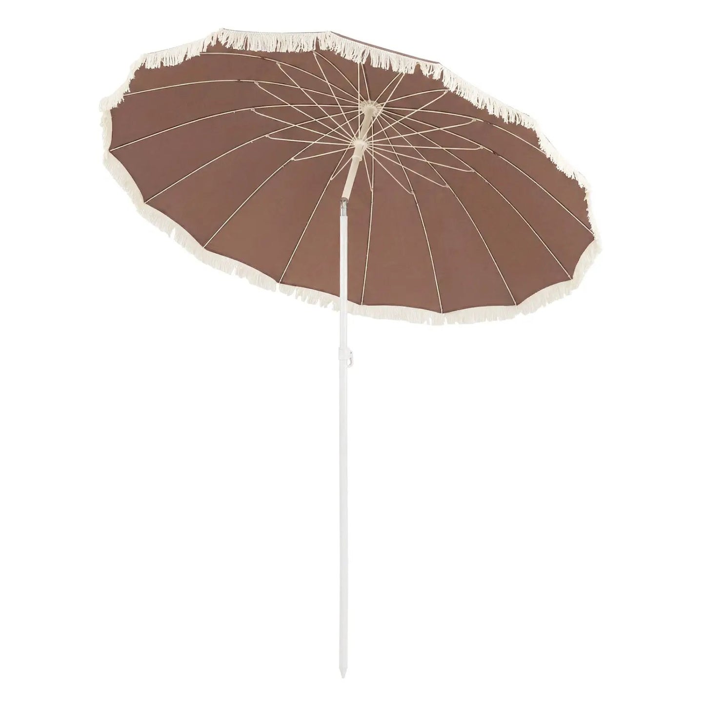7 Ft Patio Umbrella with Fringe Tassel Outdoor