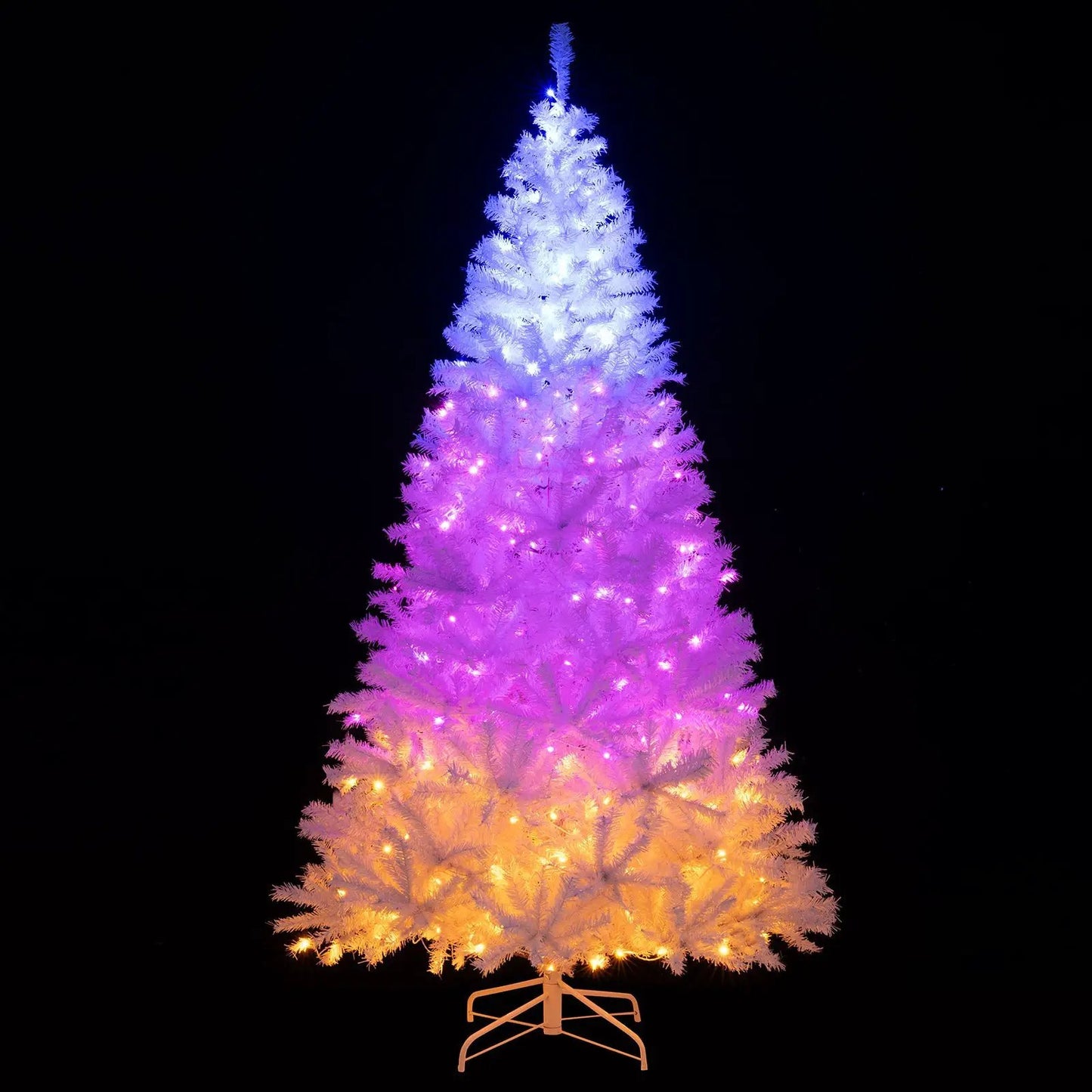 Six Ft Prelit Christmas Tree With 11 Light Modes