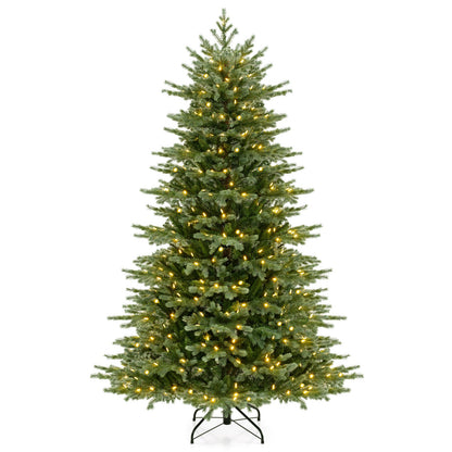 DirectDeals 5/6/7 ft artificial Christmas tree with lush PVC needles and warm white LED lights on Tampa Home & Garden Store