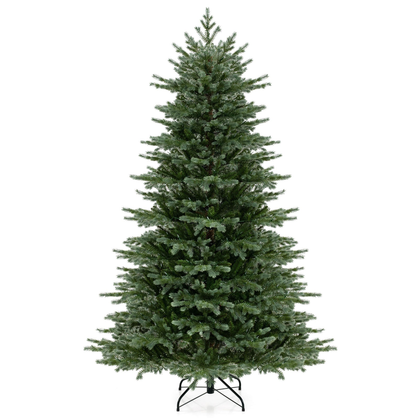 DirectDeals green 7 ft artificial Christmas tree with lush PVC needles and metal stand on Tampa Home & Garden Store