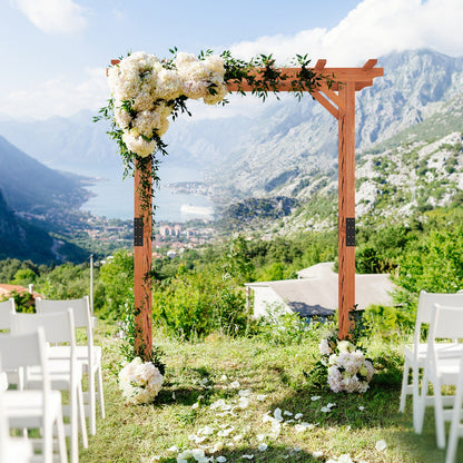 7 Feet Garden Wooden High Arbor Arch Plant Pergola