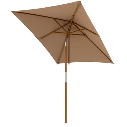 Rectangular Patio Umbrella 7ft Adjustable Tilt