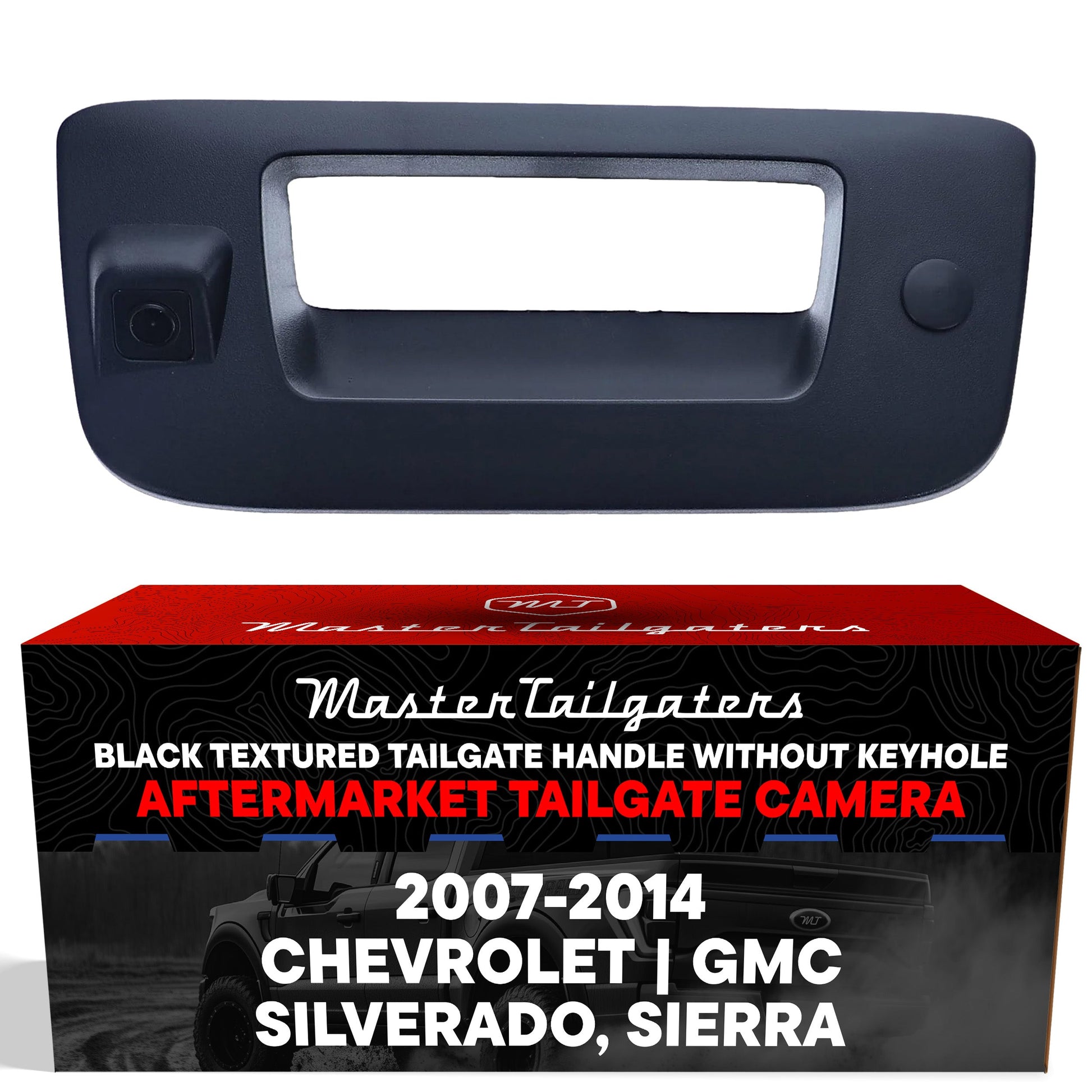 Black tailgate handle with backup camera Master Tailgaters for Silverado/Sierra keyhole plug on Tampa Home & Garden Store