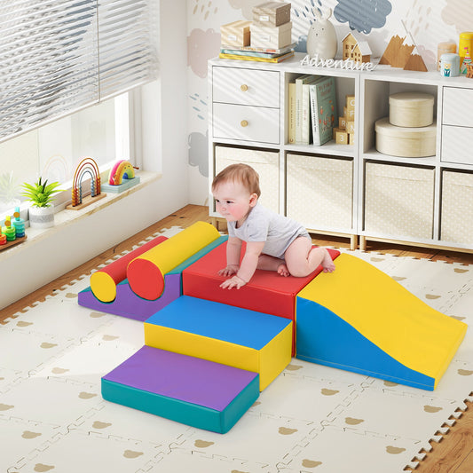 7-Piece Foam Blocks for Toddlers Soft Climbing Toys Indoor Play for Babies - Tampa Home & Garden Store