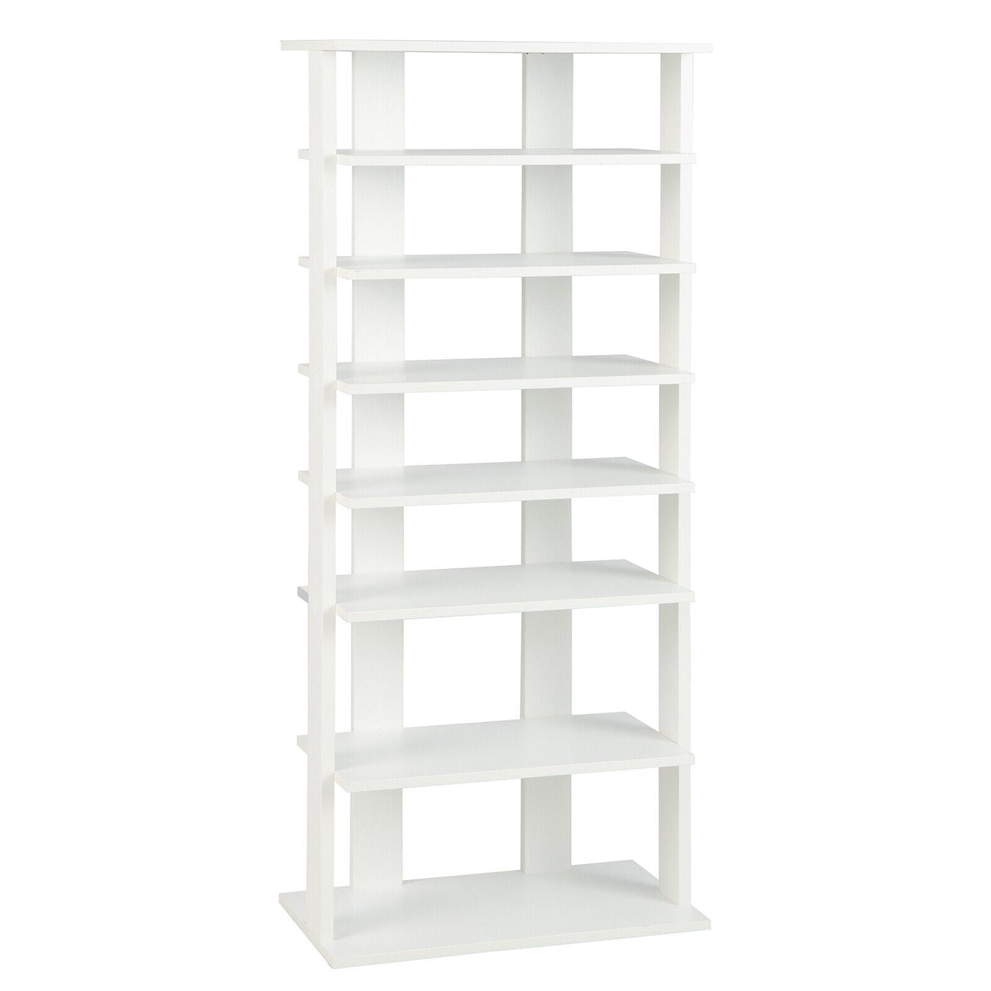 7 Tiers Vertical Shoe Rack for Front Door-Rustic Brown
