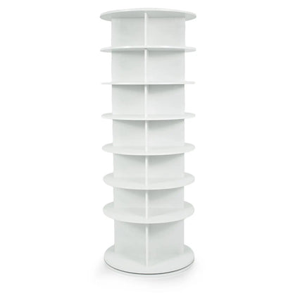 7-Tier Rotating Shoe Rack Tower with Spin