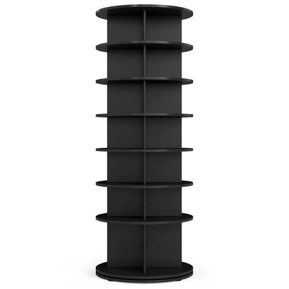 7-Tier Rotating Shoe Rack Tower with Spin