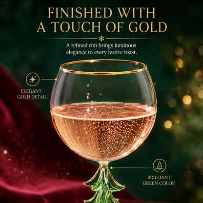 Premium Natale Stemmed Wine Glass Holder