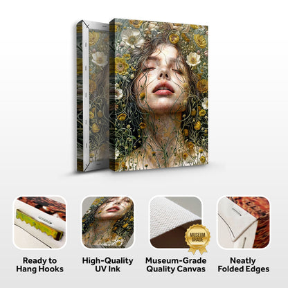 Garden Blossom Wall Art canvas by Tailored Canvases, crafting canvas with yellow flowers on Tampa Home & Garden Store