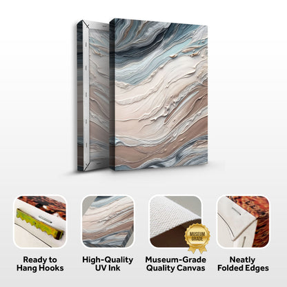 Earth Tone Swirls Wall Art Canvas, 3-panel crafting canvas by Tailored Canvases on Tampa Home & Garden Store