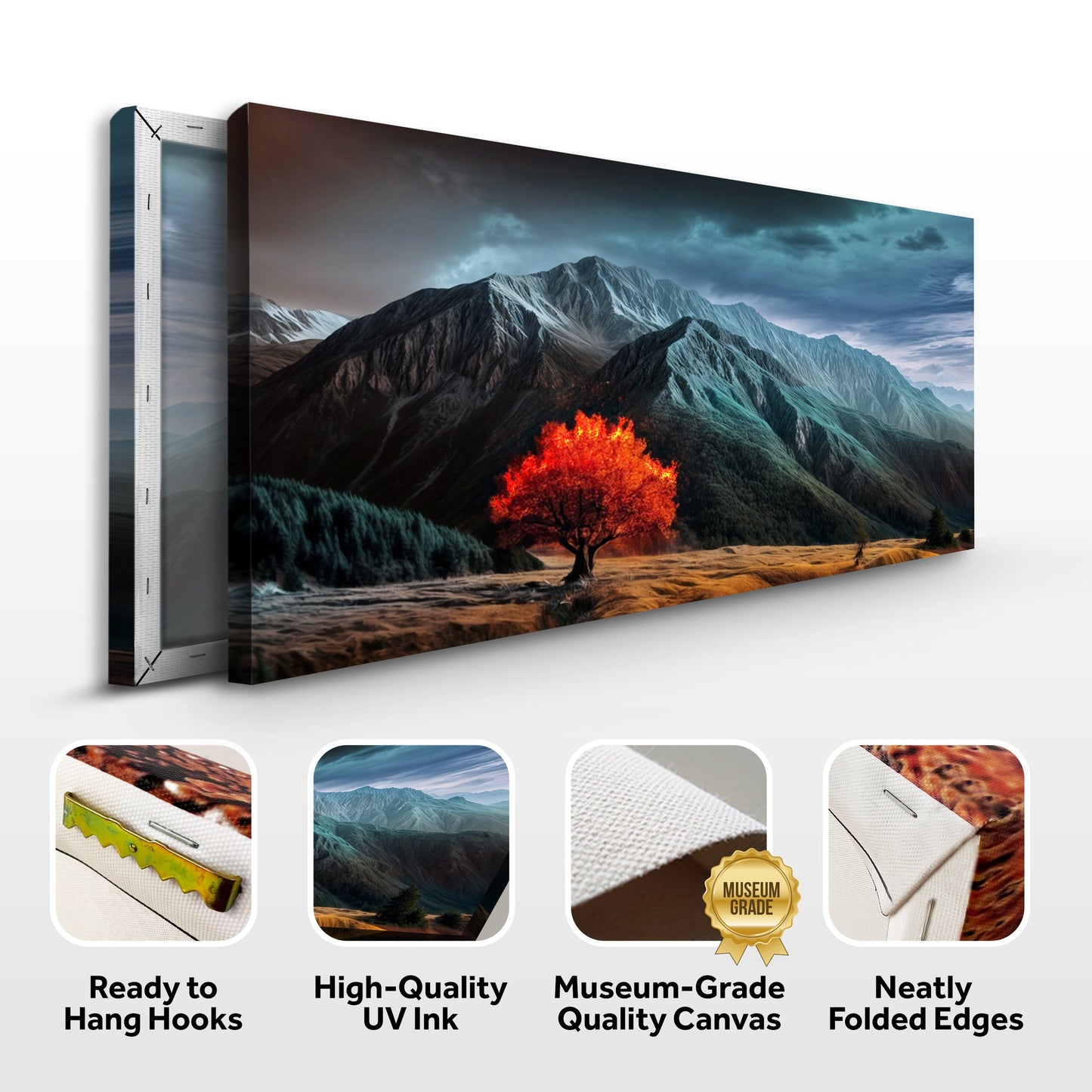 Burning Bush Faith Wall Art IX canvas print, mountain landscape, multi-panel display on Tampa Home & Garden Store