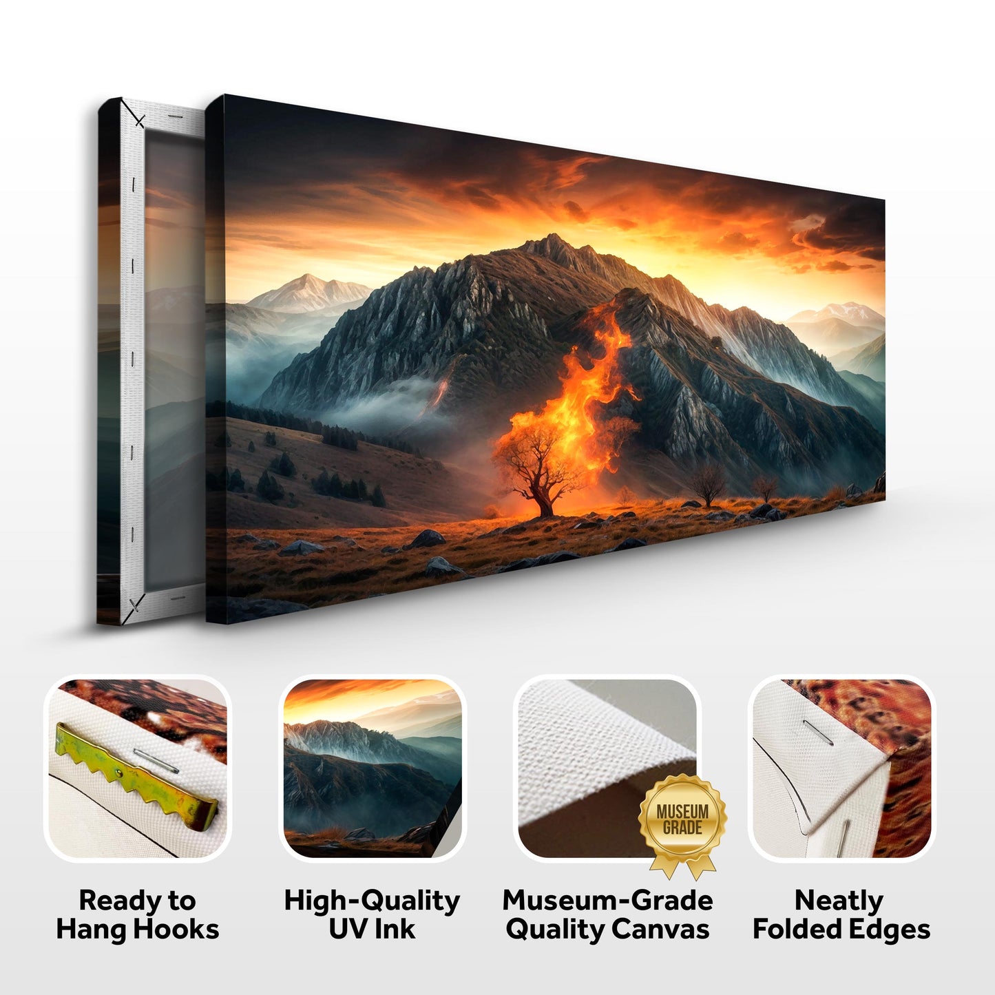 Burning Bush Faith Wall Art XIII canvas by Tailored Canvases, landscape at sunset on Tampa Home & Garden Store