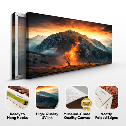 Burning Bush Faith Wall Art XIII canvas by Tailored Canvases, landscape at sunset on Tampa Home & Garden Store