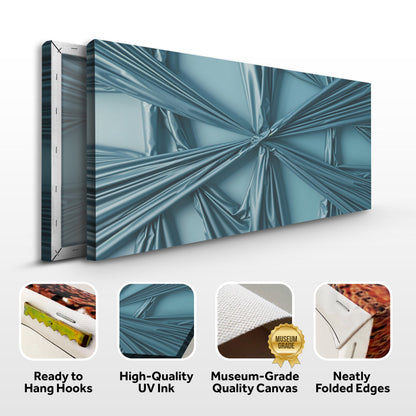 Modern Abstract Minimalist Wall Art V on blue-toned canvas by Tailored Canvases on Tampa Home & Garden Store