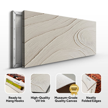 Minimalist Wall Art canvas by Tailored Canvases; beige woodgrain crafting canvas on Tampa Home & Garden Store
