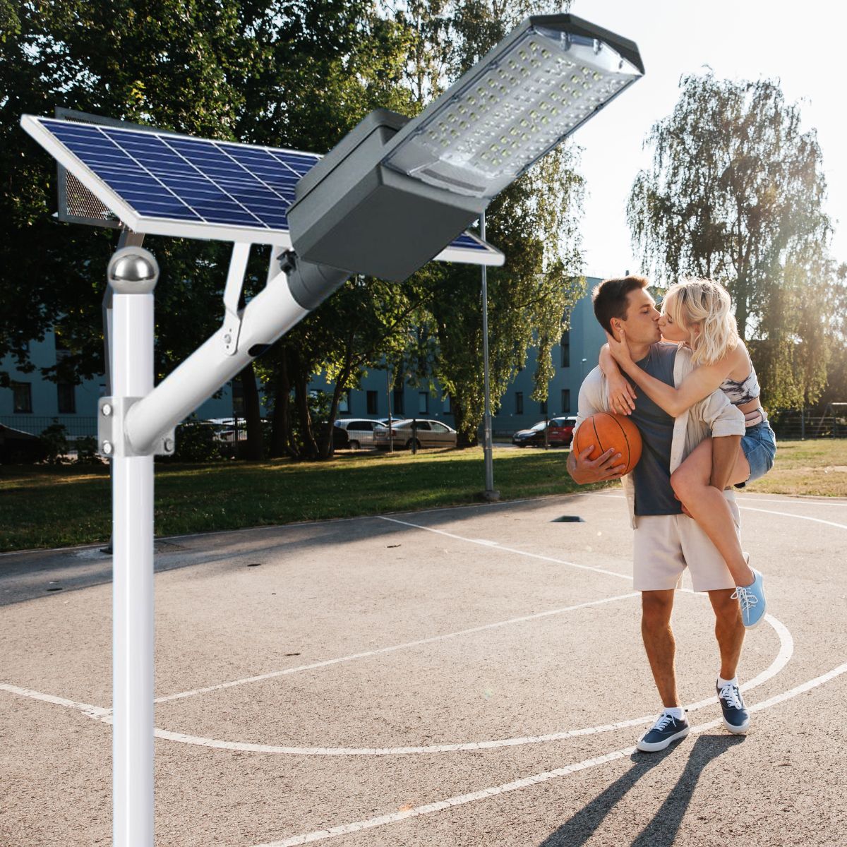 1200W 1500W Solar Parking lot Light -40000lumens