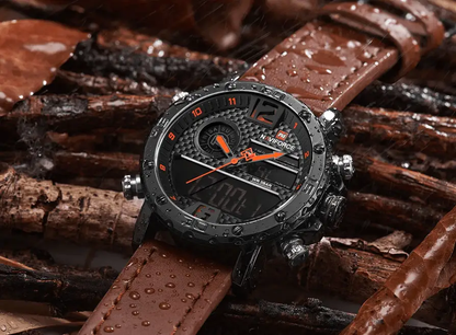 Men's Sports Waterproof Watch With Digital Analog