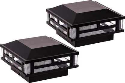CPL01 Modern 12V AC/DC Low Voltage LED Post Cap Light for 4x4 or 5x5 Posts 120 Lumens Warm White
