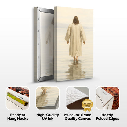 Reflections Faith Wall Art VIII canvas by Tailored Canvases, serene sea figure scene on Tampa Home & Garden Store