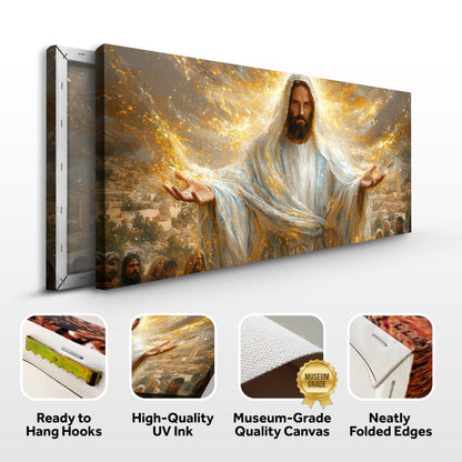 Creator Faith Wall Art canvas by Tailored Canvases, 3-panel gilded glow on Tampa Home & Garden Store