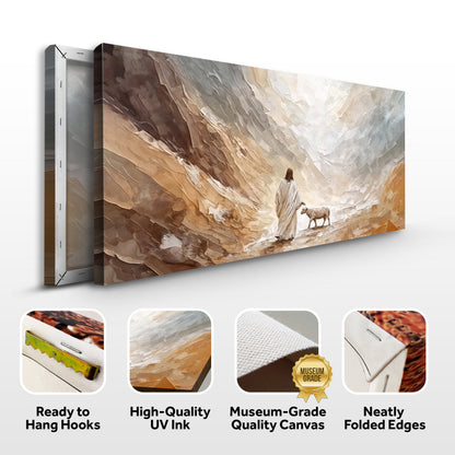 Shepherd’s Path Faith Wall Art canvas by Tailored Canvases in warm desert canyon tones on Tampa Home & Garden Store
