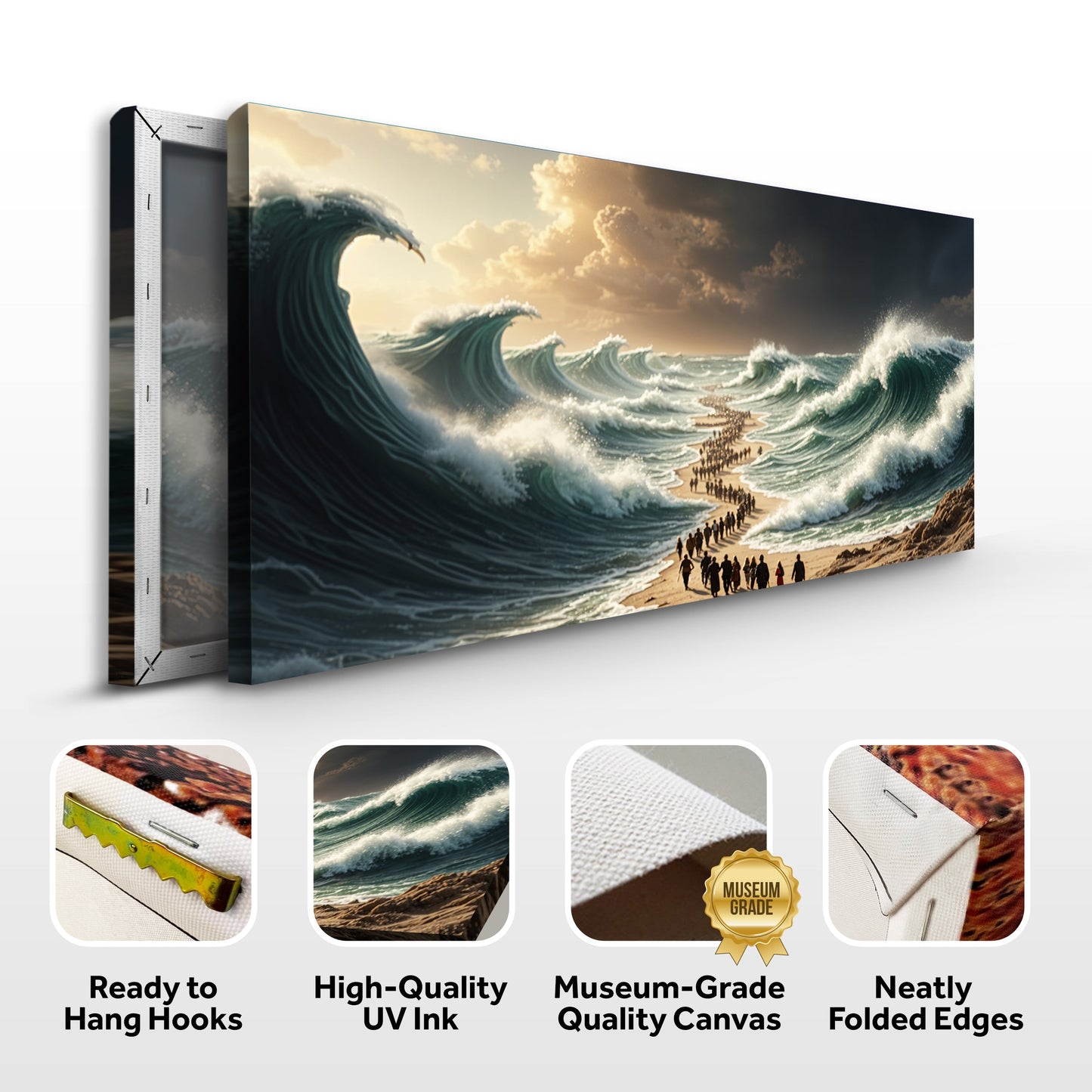 The Parting Faith Wall Art II canvas Tailored Canvases crafting canvas panoramic ocean waves on Tampa Home & Garden Store