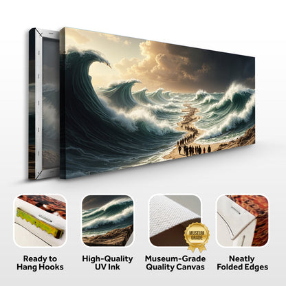 The Parting Faith Wall Art II canvas Tailored Canvases crafting canvas panoramic ocean waves on Tampa Home & Garden Store