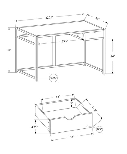 Computer Desk for Home Office with Storage Drawer