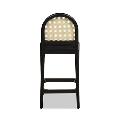Panama Curved Back Cane Counter Stools Set of 2