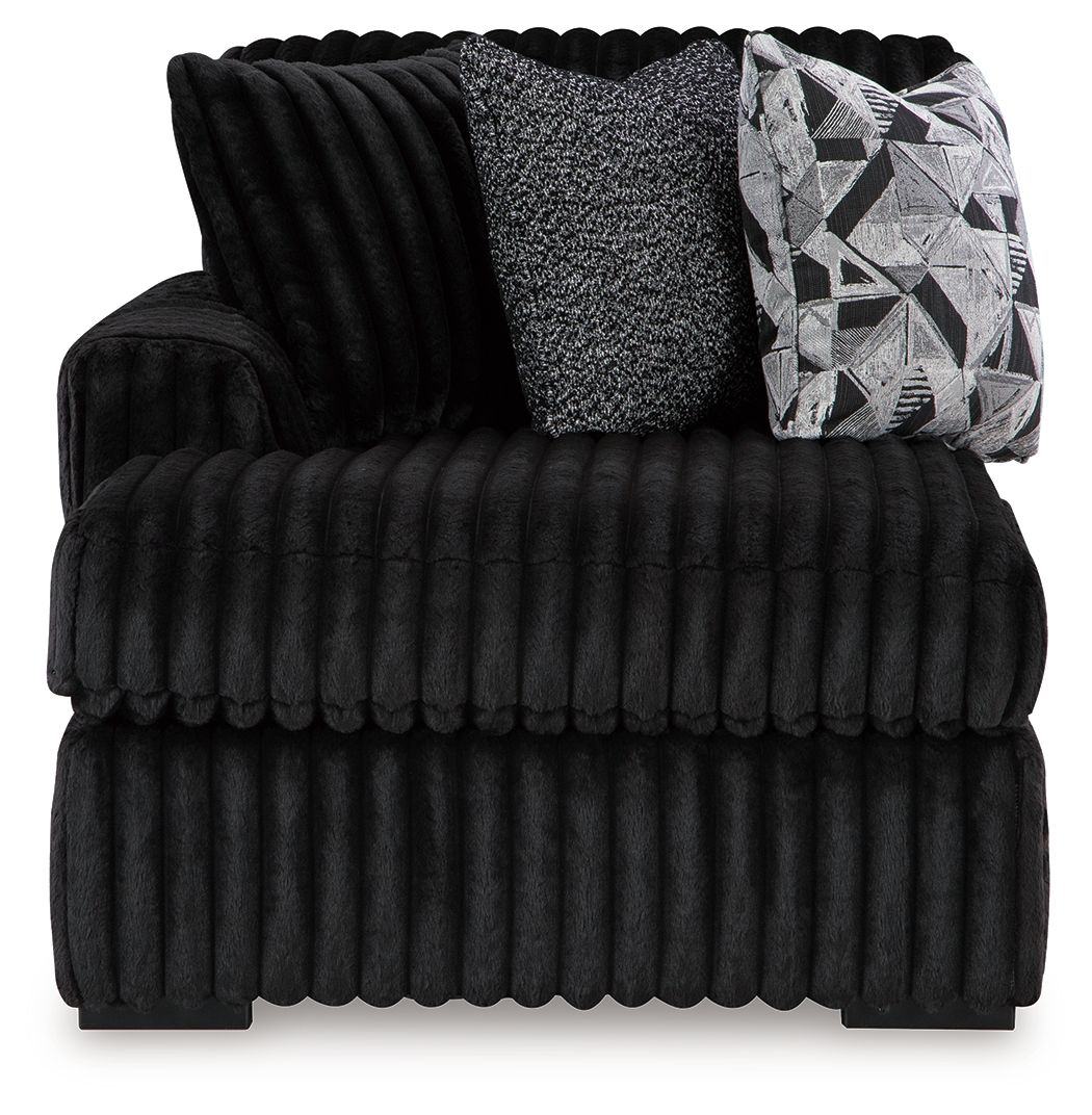 Midnight Madness Sectional and Jumbo Corduroy