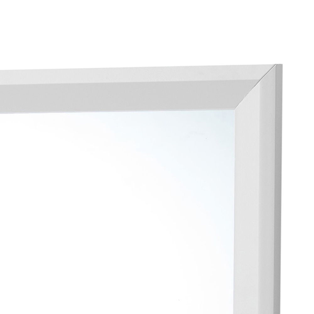 Primo Square Wall Mirror white frame by HouseOfZazla on Tampa Home & Garden Store