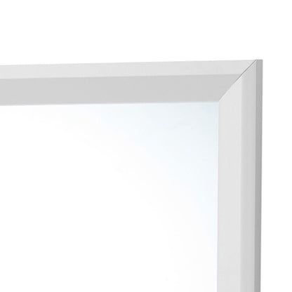 Primo Square Wall Mirror white frame by HouseOfZazla on Tampa Home & Garden Store