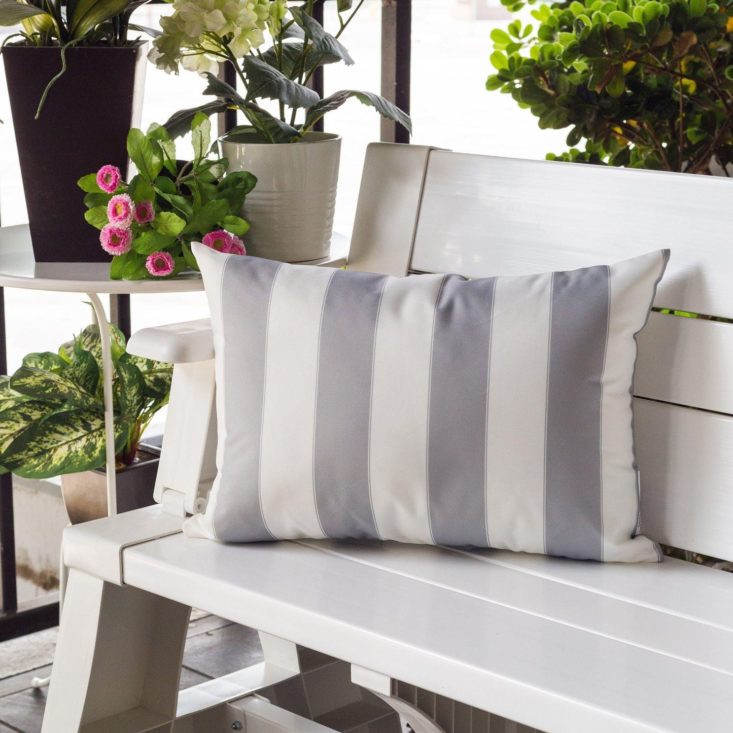 Horizon Stripe Pillow For Indoor And Outdoor Use