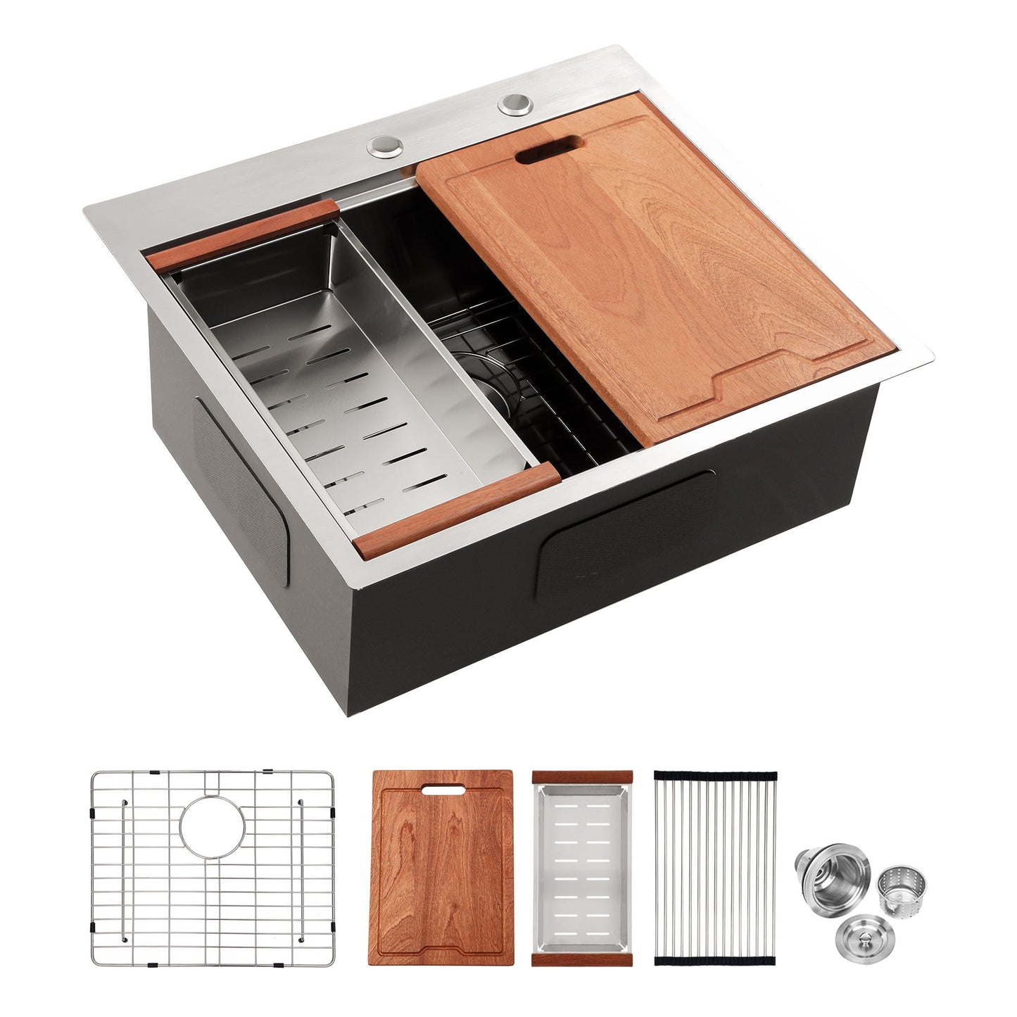 Drop In Kitchen Sink Stainless Steel Workstation