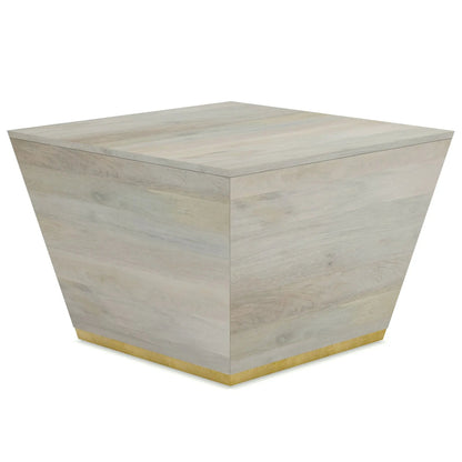 Abba handcrafted coffee table by Unique Piece Furniture in a pale washed wood finish on Tampa Home & Garden Store