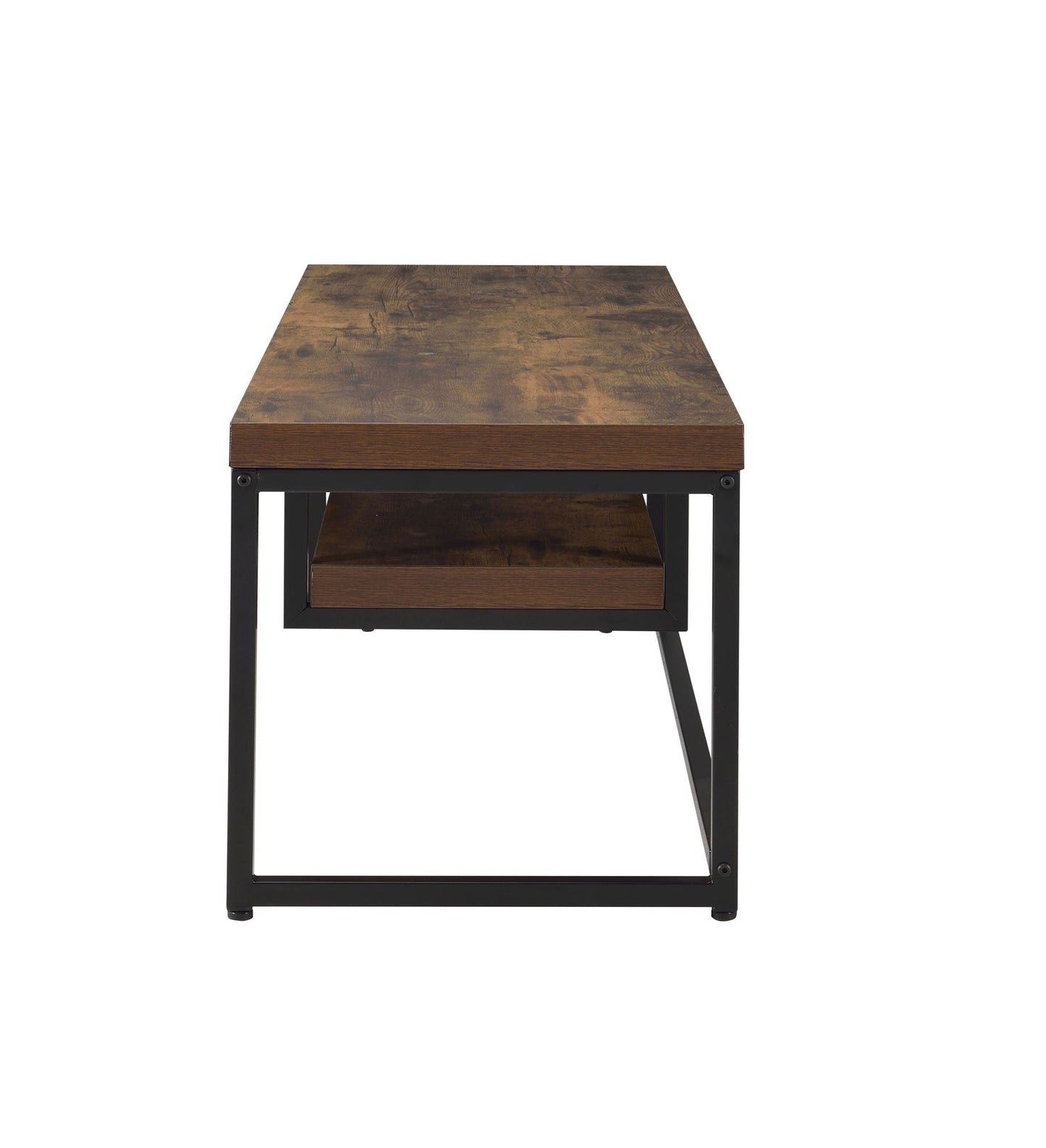 Bob TV Stand HouseOfZazla wood top, black metal frame, 2 drawers on Tampa Home & Garden Store