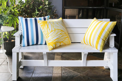 Yellow Leaf Vein Outdoor And Indoor Pillow