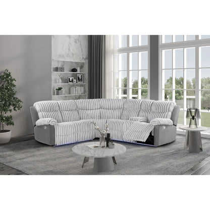 Bruni Sofa With LED Lighting and Manual Recline