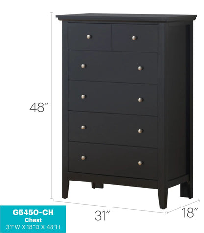 Hammond Chest by Unique Piece Furniture, dark charcoal accent chest with two small top drawers on Tampa Home & Garden Store